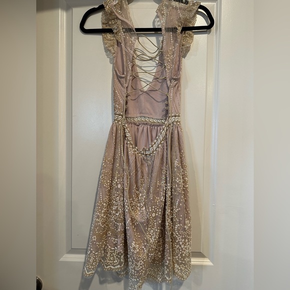 Dusty pink Hello Molly embellished dress size XS - Picture 2 of 5
